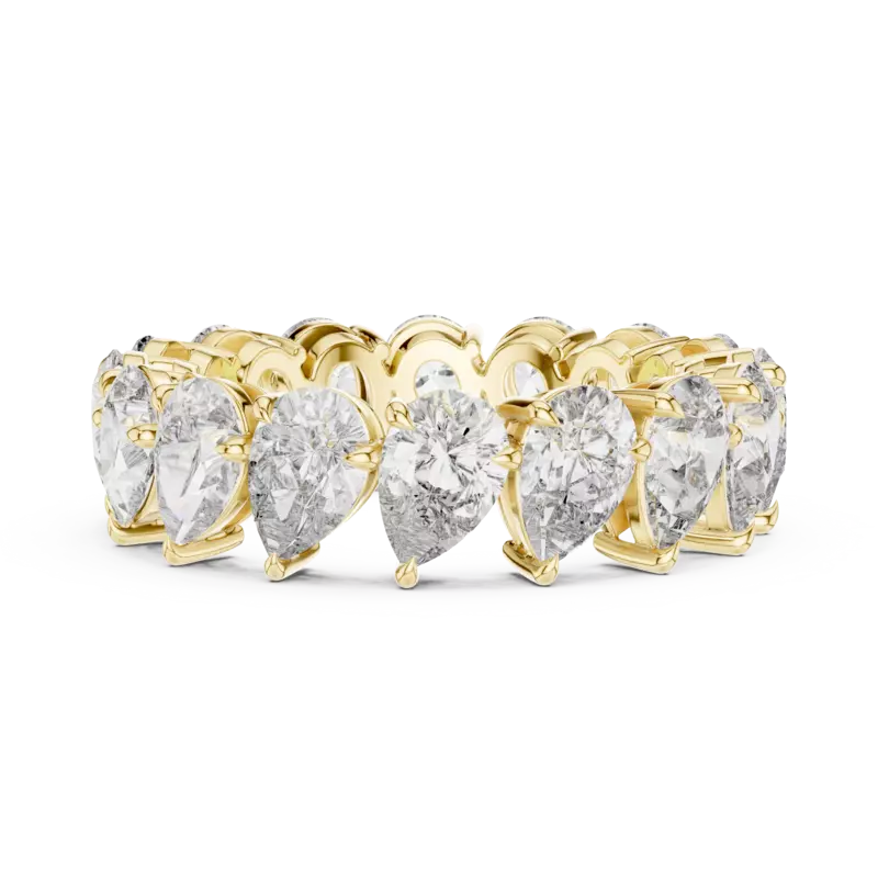 Pear cut diamond eternity Band 6.50mm
