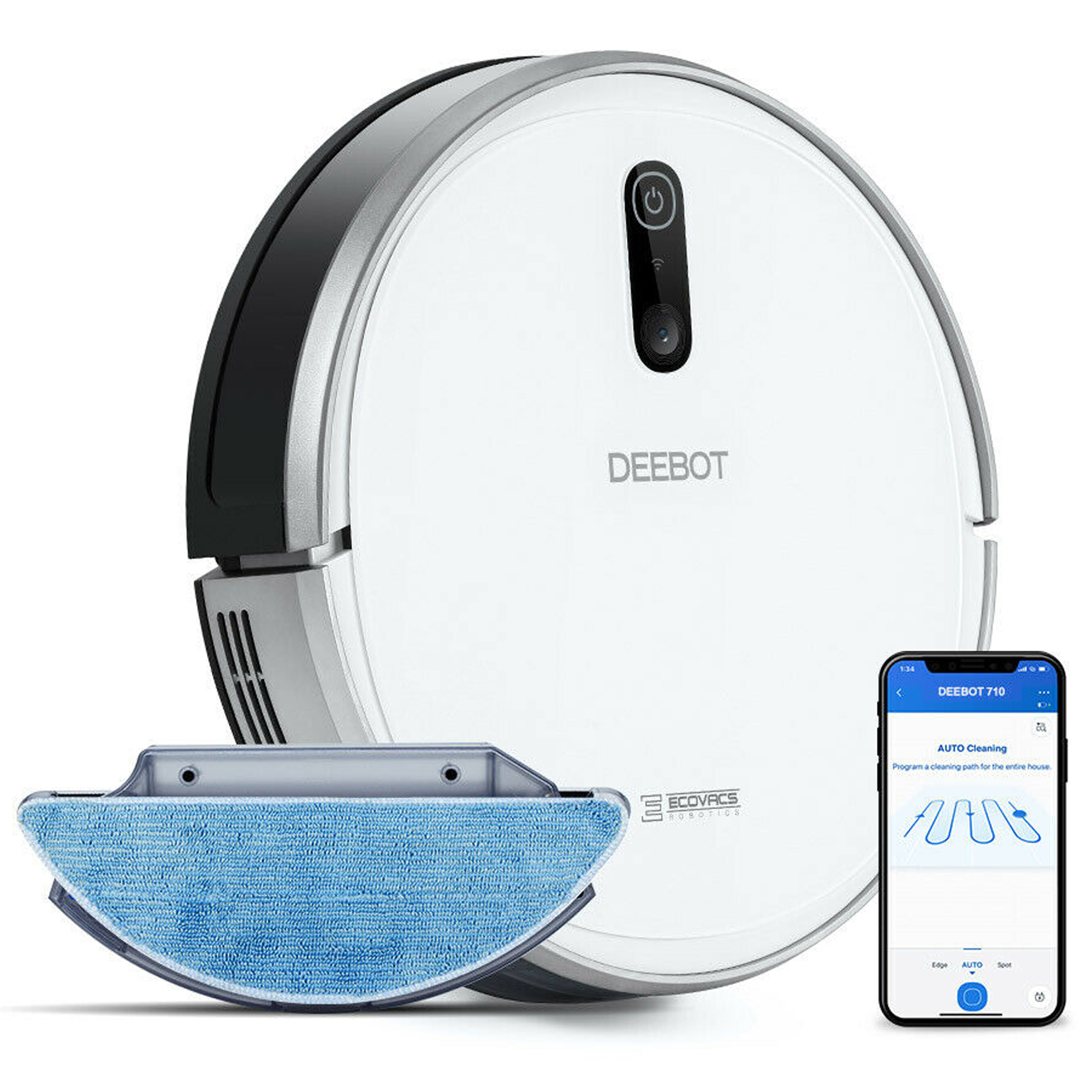 Ecovacs DEEBOT 710 Mopping Kit - 1x Water Tank, 3x Washable Mopping Cloths
