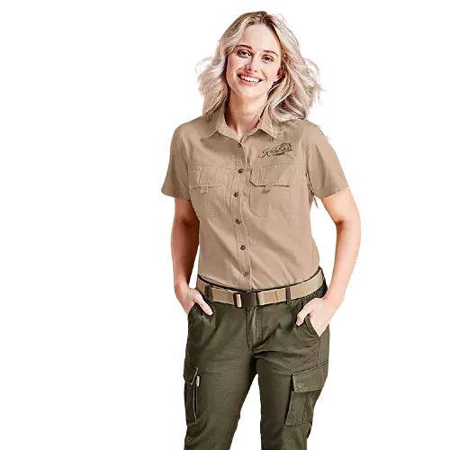 Ladies Short Sleeve Mawenzi Twill Shirt
