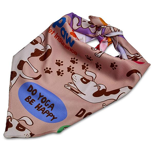 Pre-Printed Sample Hoppla Bosco Large Polyester Dog Bandana