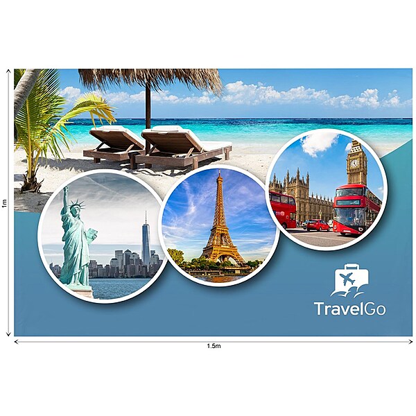 Ovation Sublimated Gazebo 1.5m X 1.5m - Half-Wall  (Excludes Hardware)