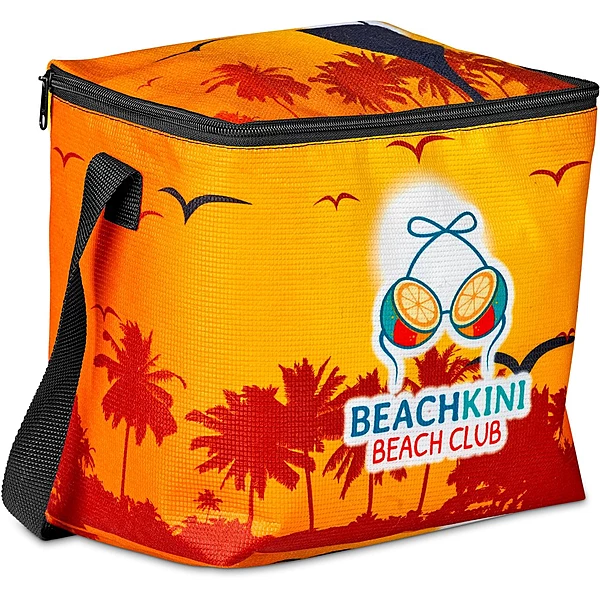 Pre-Production Sample Hoppla Quebec Recycled PET Stitch-Bond 12 Can Cooler