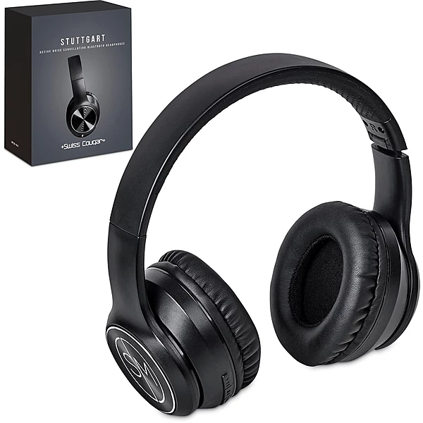 Swiss Cougar Stuttgart Active Noise-Cancelling Bluetooth Headphones
