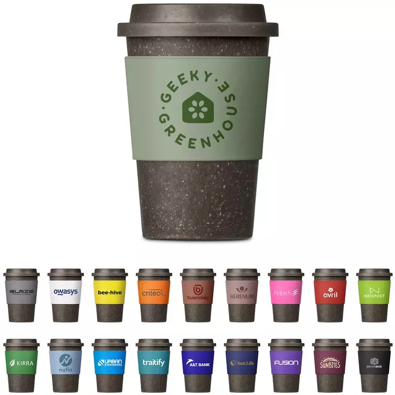 Kooshty Brown Bean Plastic Double-Wall Tumbler – 400ml