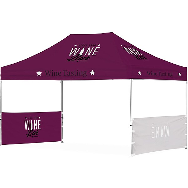 Ovation Sublimated Gazebo 4.5m X 3m - 2 Short Half-Wall Skins