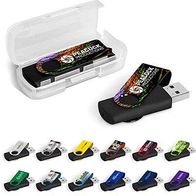 Axis Gyro Black Flash Drive - 32GB