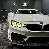 BMW F80 M3 / F82 M4 Ikon Style CSL Yellow / 6K White Headlight Upgrade Package (2018+ LCI2 LED Only)