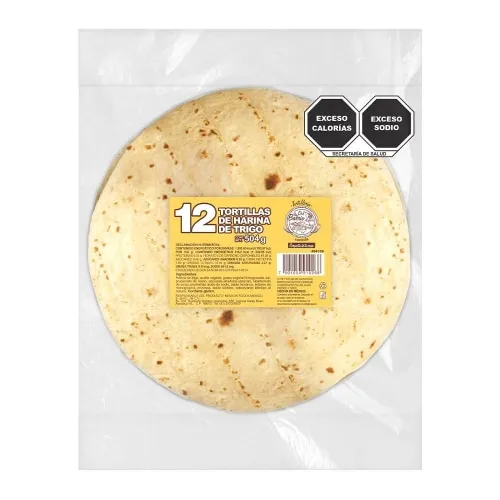 DEL BARRIO TORTILLA PARA BURRITO 12 PZAS
