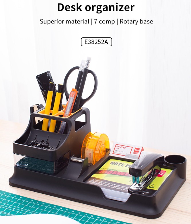 DELI 38252A DESK ORGANIZER EXEC.7COMP