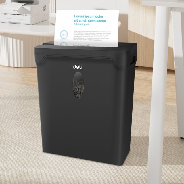 DELI T014 PAPER SHREDDER 5SHTS 10L BLACK