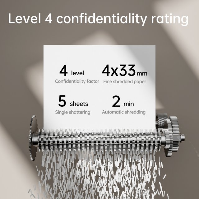 DELI T014 PAPER SHREDDER 5SHTS 10L BLACK