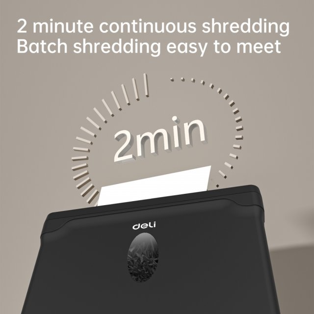 DELI T014 PAPER SHREDDER 5SHTS 10L BLACK