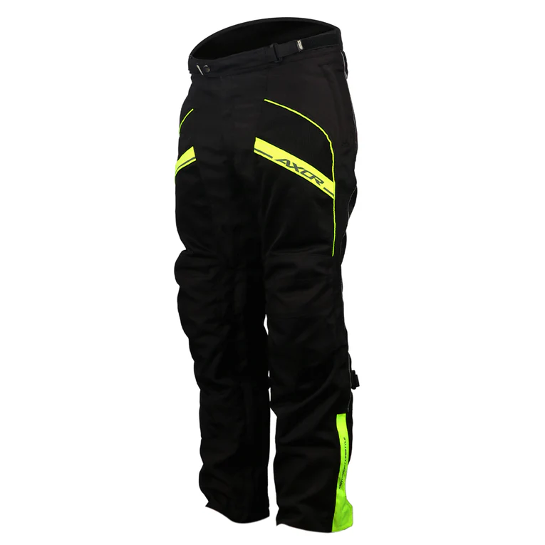 AXOR DELTA RIDING PANT BLACK/NEON YELLOW (L)