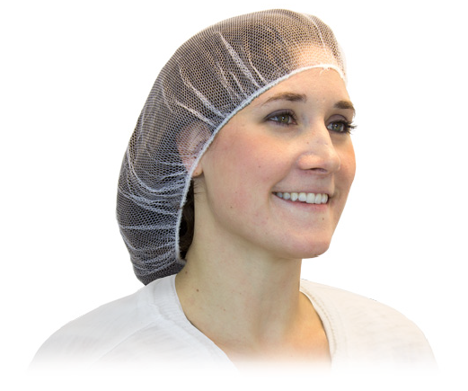 COFIA DE MALLA BLANCA NYLON C/100