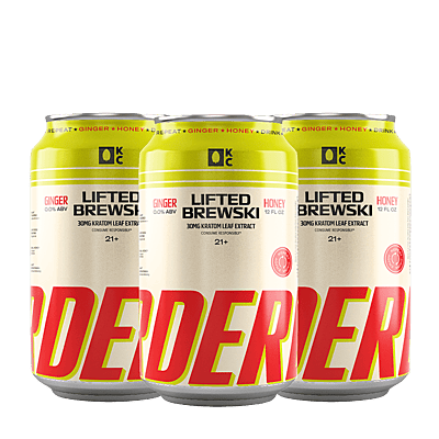 DER 30mg Lifted Brewski, Ginger Honey | Case of 24, 12oz cans DER 30mg Lifted Brewski, Ginger Honey | Case of 24, 12oz cans