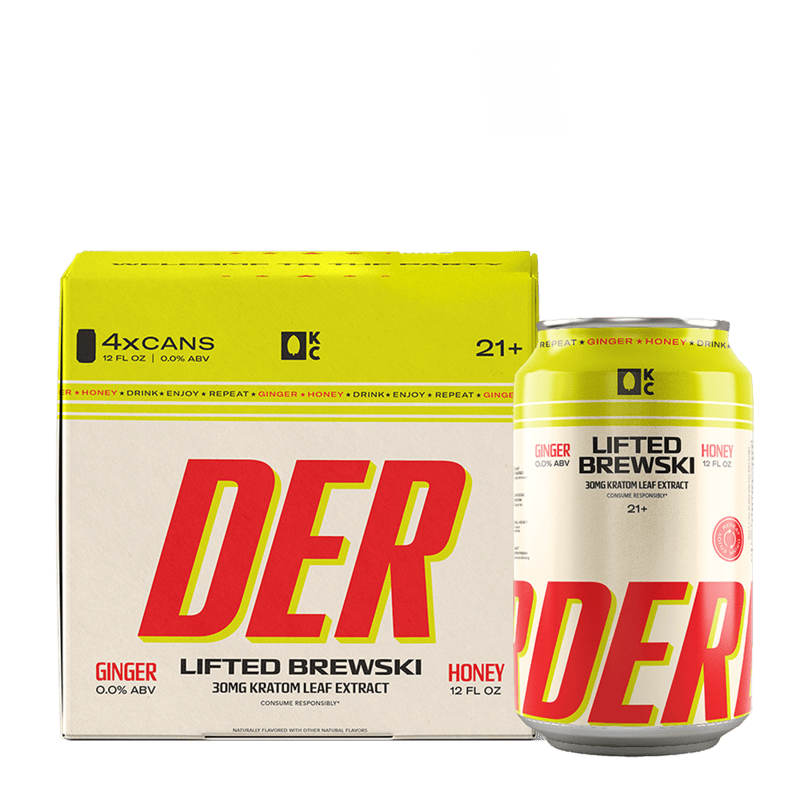 Pre-order DER 30mg Lifted Brewski, Ginger Honey | Case of 24, 12oz cans