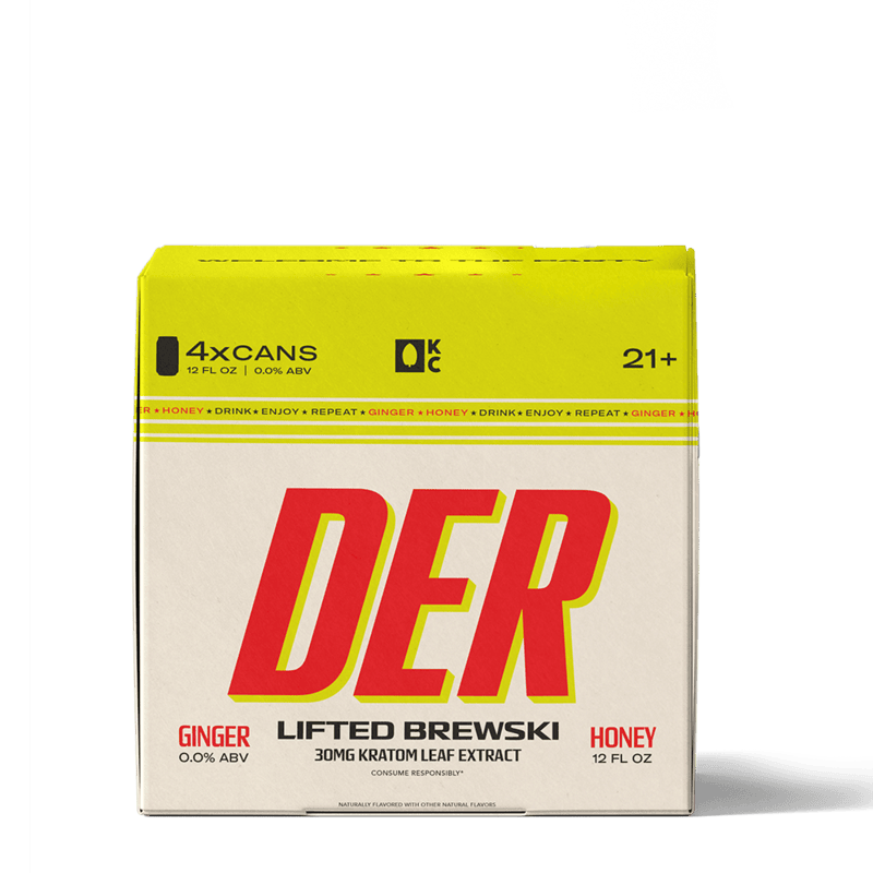 DER 30mg Lifted Brewski, Ginger Honey | Case of 24, 12oz cans DER 30mg Lifted Brewski, Ginger Honey | Case of 24, 12oz cans