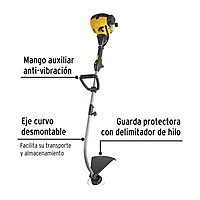 Desbrozadora a gasolina 25 cc mango 'D', 17' corte Pretul - DES-25P / 22430