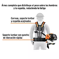 Desmalezadora a gasolina 52 cc mango 'bici', 18' corte - DES-520 / 11032