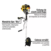 Desmalezadora a gasolina 52 cc mango tipo "bici" , Pretul - DES-52P / 26104