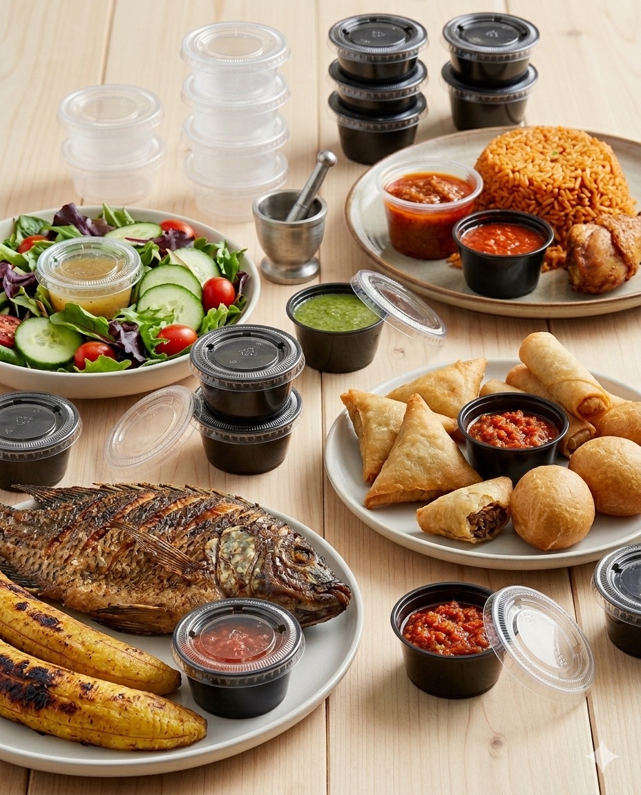 SAUCE CUPS WITH DETACHED LIDS (1oz/2oz/4oz)