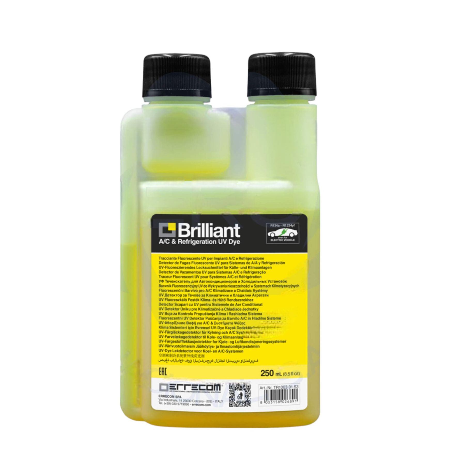 TR1068.A12.01 Detector Fluoresente UV Amarillo para Sistemas de A/A Y Refrigeración HVAC&R Brilliant, DEFGAA001