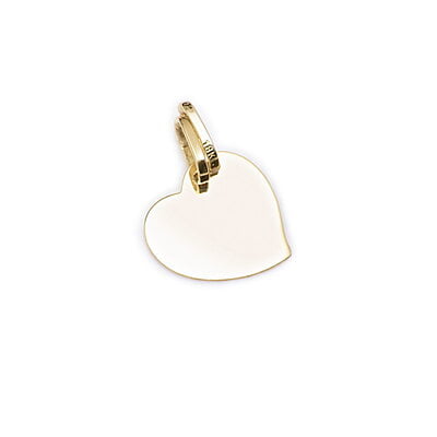 DIJE CORAZON PLANO LISO CON ARGOLLA DOBLE DIJE CORAZON PLANO LISO CON ARGOLLA DOBLE