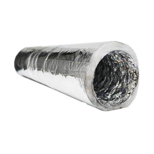 Ducto Flexible Metalizado Aislado con Fibra de Poliester 1-1/2" R4.2 Diametro 10 Pulgadas X 7.62 Mts de Largo - DFP10