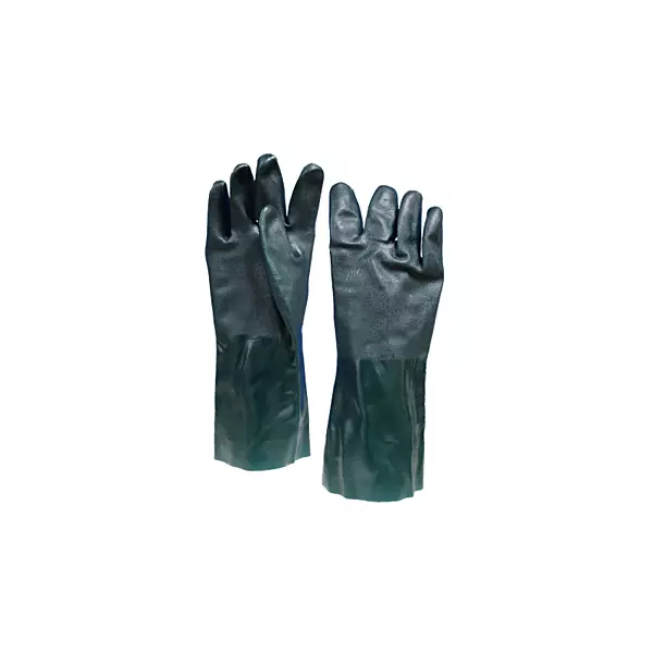 Green PVC, 12” gauntlet