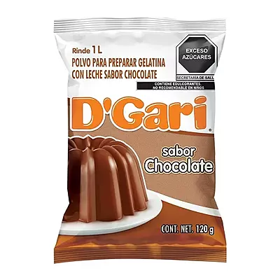 DGARI GELATINA DE LECHE SABOR CHOCOLATE 120 GR