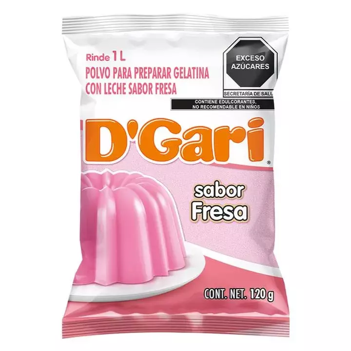 DGARI GELATINA DE LECHE SABOR FRESA 120 GR