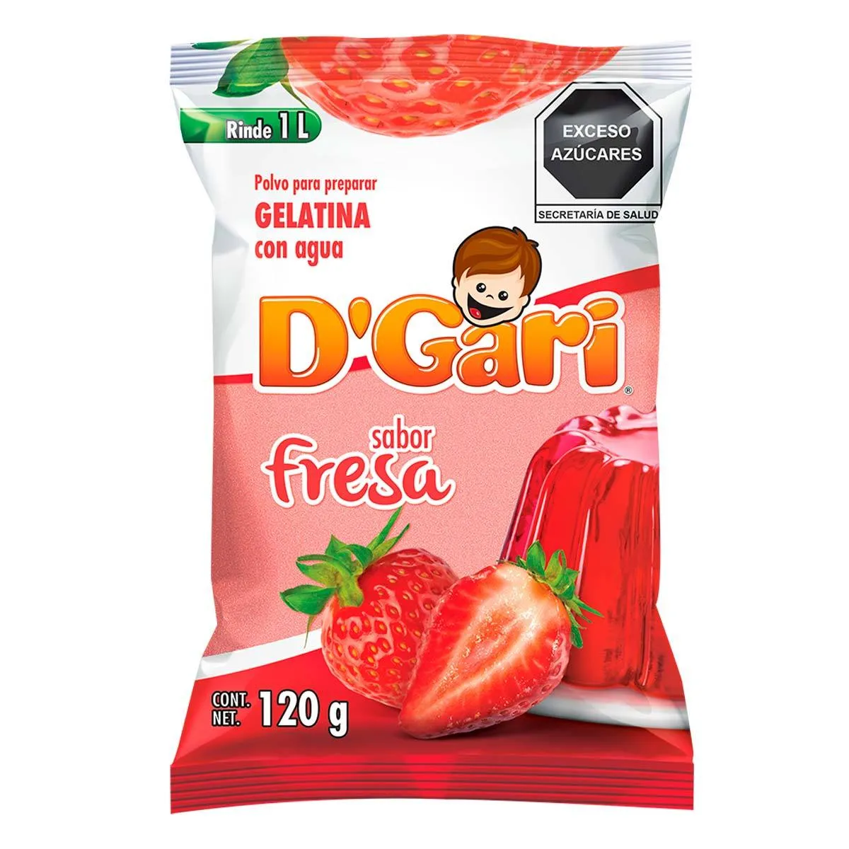 DGARI GELATINA FRESA 120 G