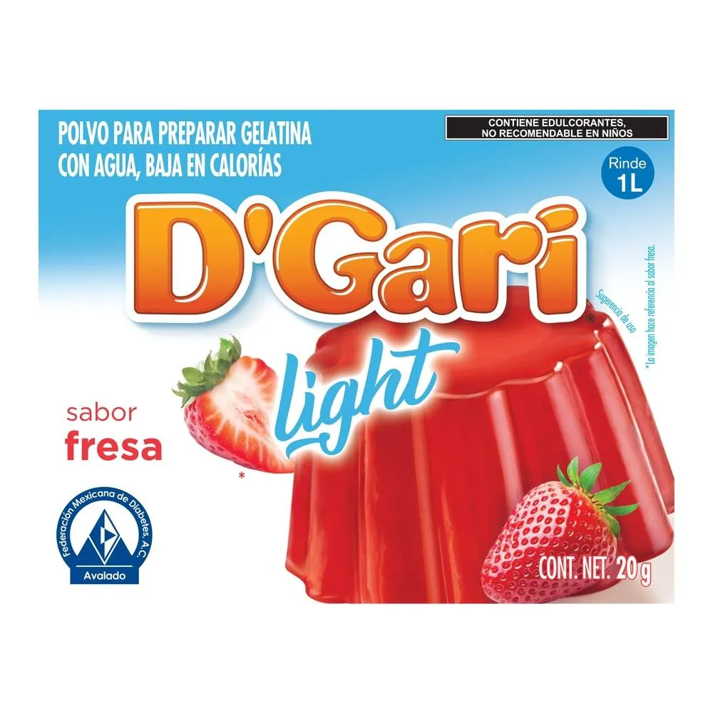 DGARI GELATINA LIGHT FRESA 20 G