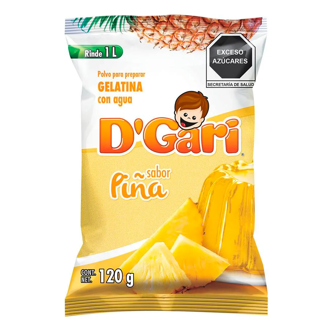DGARI GELATINA PIÑA 120 G