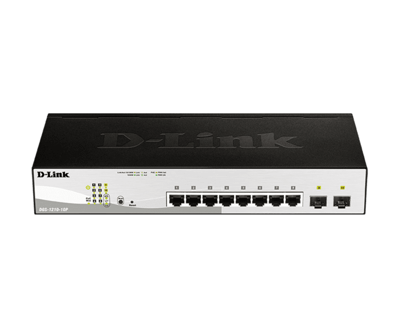 D-Link 8 Port POE Switch DGS-1210-10P-1