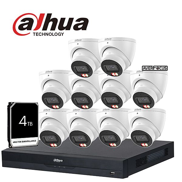 Dahua 6MP 16CH WizSense Kit, 4TB(HDW3667)