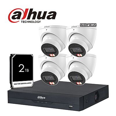 Dahua 6MP 4CH WizSense Kit, 2TB(HDW3667)