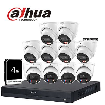 Dahua 8MP 16CH TIOC WizSense Kit, 4TB(HDW3849+HDW3867)