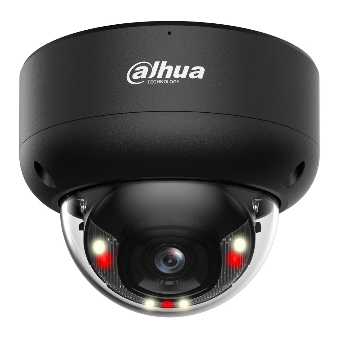 Dahua 6MP Smart Dual Light Fixed-focal WizSense Dome, Black