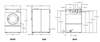 WS0975XA S-975SO Lavadora flotante industrial de 27.2 kg (60 lb)