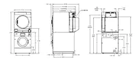 T-450 SWD Lavadora y secadora serie C Express de 13 kg (30 lb)