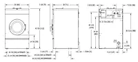 T-350 IEX T-350S6 Lavadora industrial de 9 kg (20 lb) Express