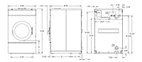 T-600 I T-600S6 Lavadora industrial de 18 kg (40 lb)