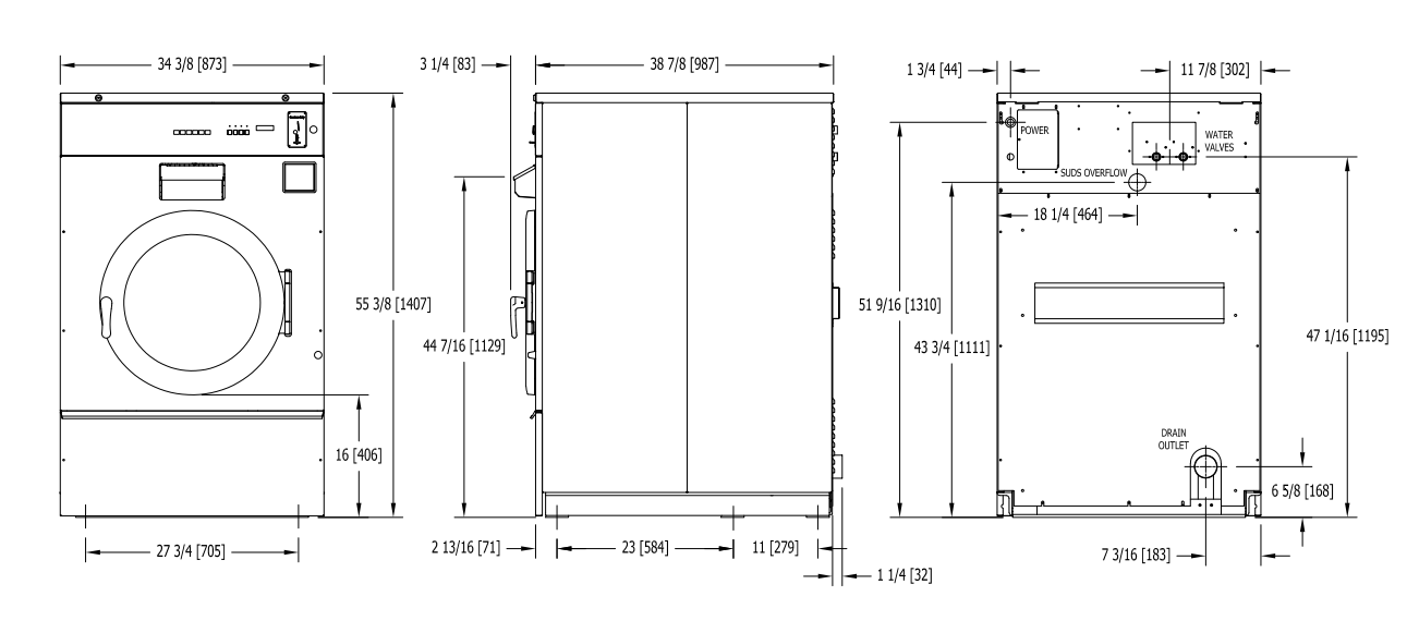 T-900SC Lavadora de 27.2 kg (60 lb) serie C