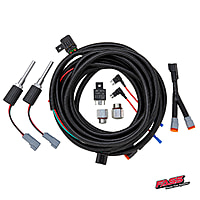 FASS DIFSHK1001D dual-probe heater kit components with FASS logo FASS DIFSHK1001D dual-probe heater kit components with FASS logo