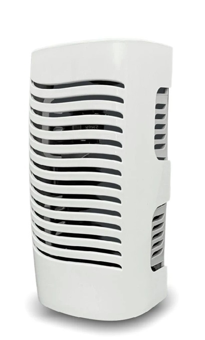 Dispensador automático institucional de fragancia en gel o bloque para control de olores