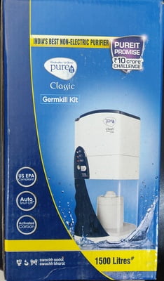 Pureit Germ Kill Kit for 23L Classic and Autofill 1500Ltr MRP560 Pureit Germ Kill Kit for 23L Classic and Autofill 1500Ltr MRP560