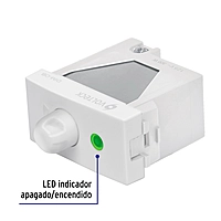 Dimmer giratorio, línea Oslo, color blanco - DIM-OB / 48330