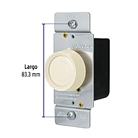 Atenuador de luz giratorio, Standard, marfil - DIM-S / 46302