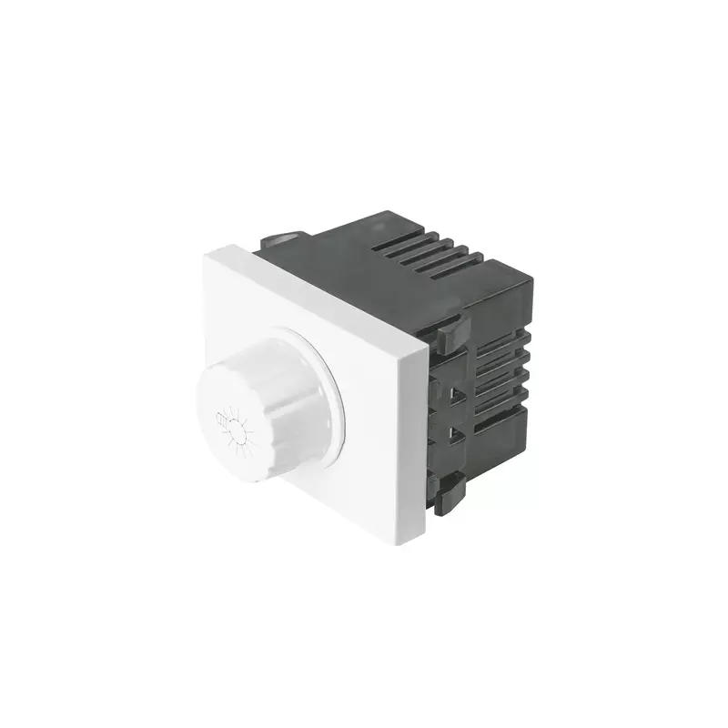 Dimmer giratorio, 1.5 módulos, línea Española, color blanco - DIM15-EB / 47054